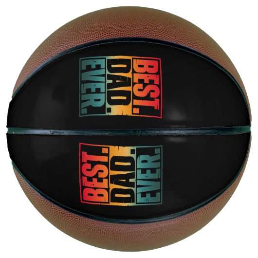 BEST VATER JE TYPOGRAPHIE BASKETBALL (Vorderseite)