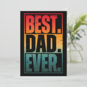 BEST VATER JE TYPOGRAPHIE EINLADUNG (Stehend Vorderseite)