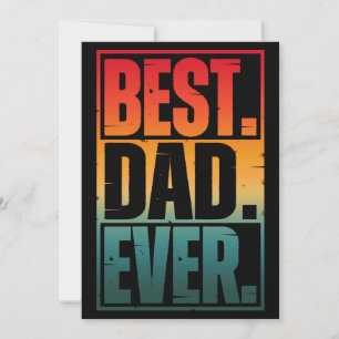BEST VATER JE TYPOGRAPHIE FEIERTAGSKARTE