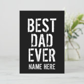 BEST VATER JE VATER DAY EINLADUNG (Stehend Vorderseite)