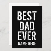 BEST VATER JE VATER DAY EINLADUNG (Vorne/Hinten)