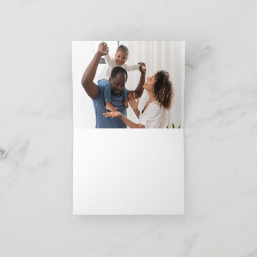 Best Vater jemals Comic Superhero Fathers Day Card Dankeskarte (Innenseite)