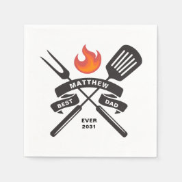 Best Vater jemals Vatertag Individuelle Name Paper Serviette