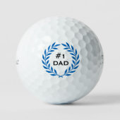 Best Vater Laurel Wreath Custom Foto Blue Set Golfball (Vorderseite)