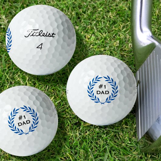 Best Vater Laurel Wreath Custom Foto Blue Set Golfball
