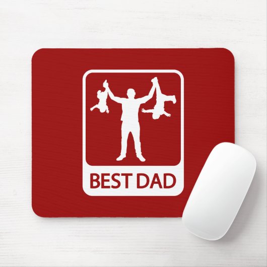 Best Vater Mousepad - Funny Father Holdings Childr (Mit Mouse)