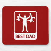 Best Vater Mousepad - Funny Father Holdings Childr (Vorne)