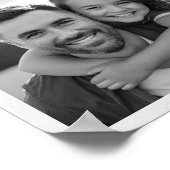 Best Vater Newspaper Custom Foto Poster (Ecke)