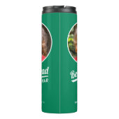 Best Vater Par Custom Kid's Foto Golf Green Thermosbecher (Rückseite)