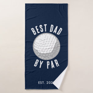 Best Vater Par Golf Lover Vatertag Custom Badehandtuch