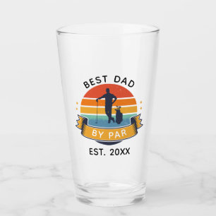 Best Vater Par Golf Lover Vatertag Custom Glas