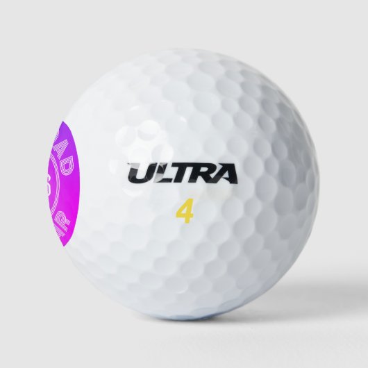 BEST VATER PAR Gradient Einfaches Design Golfball (Logo)