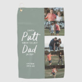Best Vater Par Multi-Foto Golf Vathage Golf Golfhandtuch (Vorderseite)
