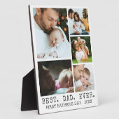 BEST VATER PRO Foto Collage Erster Vatertag Fotoplatte (Seite)