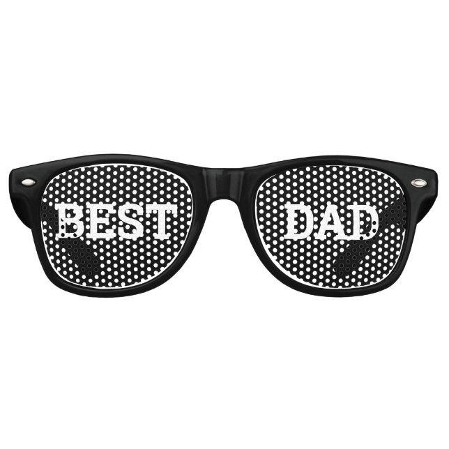 BEST VATER Retro Shades / Fun Party Sonnenbrille (Vorderseite)