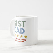 BEST VATER - Spaß, Süß und Gekümmert würde empfehl Kaffeetasse (Vorderseite Links)