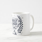 Best Vater Trophy Design - Vatertagsgeschenk Kaffeetasse (VorderseiteRechts)