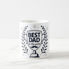 Best Vater Trophy Design - Vatertagsgeschenk Kaffeetasse