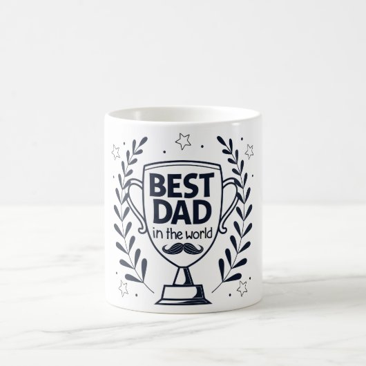 Best Vater Trophy Design - Vatertagsgeschenk Kaffeetasse (Mittel)