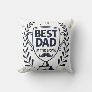 Best Vater Trophy Design - Vatertagsgeschenk Kissen