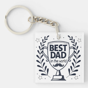 Best Vater Trophy Design - Vatertagsgeschenk Schlüsselanhänger