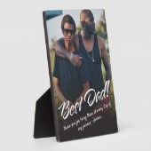 Best Vater Typografy Custom Foto Fotoplatte (Seite)