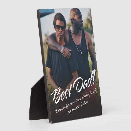 Best Vater Typografy Custom Foto Fotoplatte (Seite)