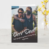 Best Vater Typografy Custom Foto Karte (Gelbe Blume)