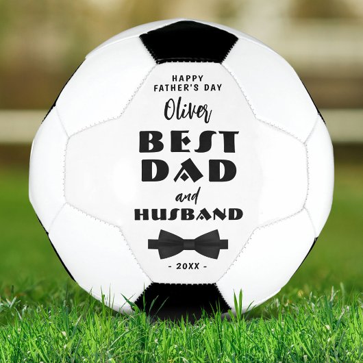 Best Vater und Ehemann Schwarze Krawatte Elegante Fußball