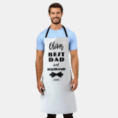 Best Vater und Ehemann Schwarze Krawatte Elegante Schürze (Getragen)