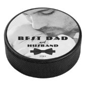 Best Vater und Ehemann Schwarze Krawatte Elegantes Eishockey Puck (3/4)