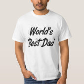 Best Vater Vathers Day Black Text T - Shirt (Vorderseite)