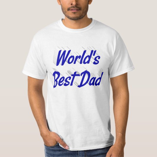 Best Vater Vathers Day blauer T - Shirt (Vorderseite)
