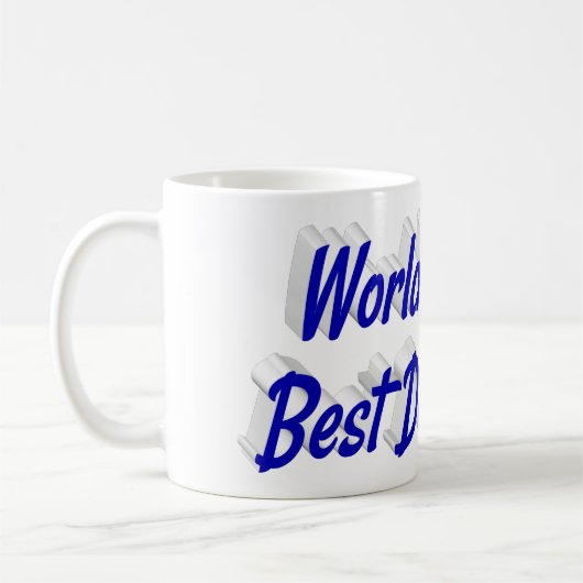 Best Vater Vathers Day Foto blauer Text Kaffeetasse (Links)