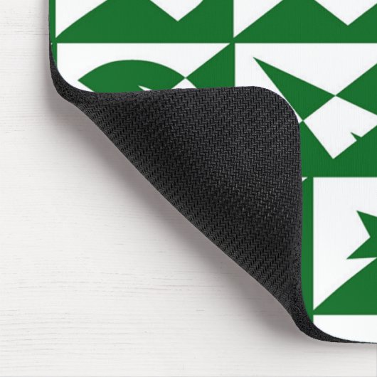 Best Vater Wild Text Pattern & Stars Grün & Weiß Mousepad (Ecke)