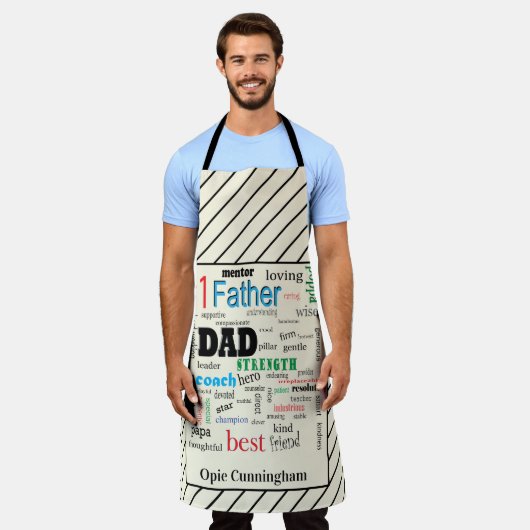 Best Vater Word Cloud Fabulous Epic Schürze (Getragen)