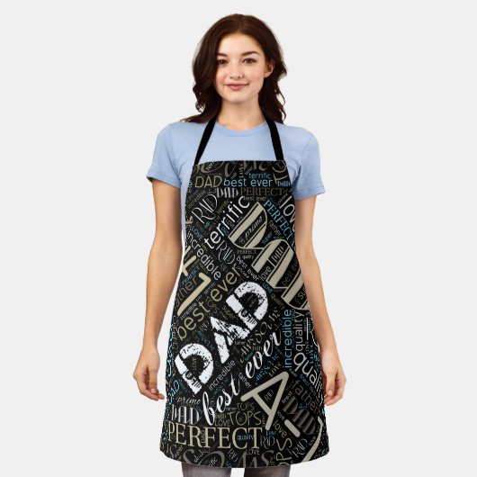 Best Vater Word Cloud ID263 Schürze (Getragen)