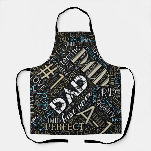 Best Vater Word Cloud ID263 Schürze (Vorderseite)