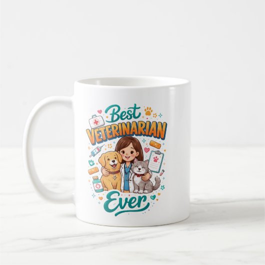 Best Veterinarian Ever | Vet Appreciation Doctor’s Kaffeetasse (Links)