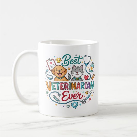Best Veterinarian Ever | Vet Appreciation Doctor’s Kaffeetasse (Links)