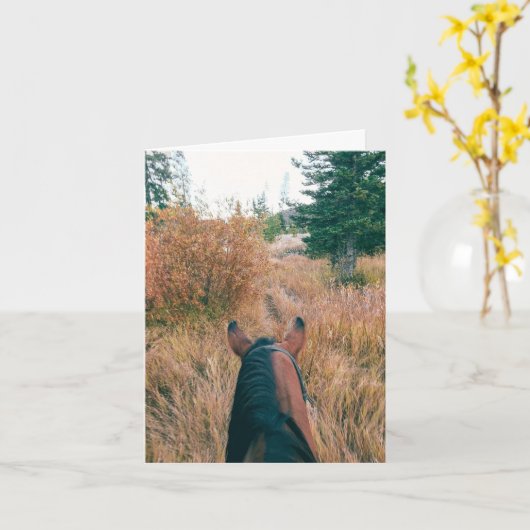 Best View - 4" x 5.6" Notecard Karte (Gelbe Blume)