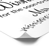 Best Wakes Brautparty Sign - Rochester Poster (Ecke)