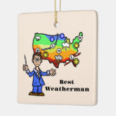Best Weatherman Christmas Ornament (Links)