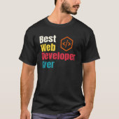 Best Web Developer Website Programmer Coder Comput T-Shirt (Vorderseite)