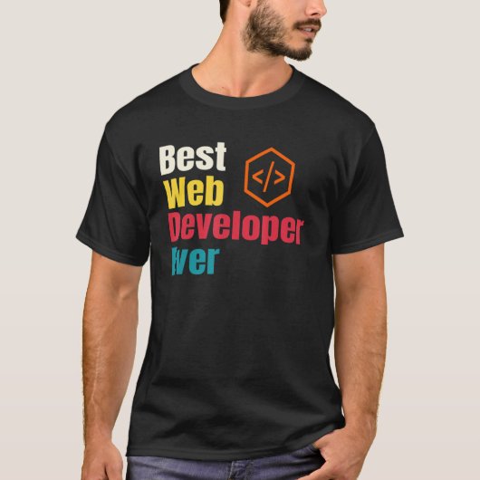 Best Web Developer Website Programmer Coder Comput T-Shirt (Vorderseite)