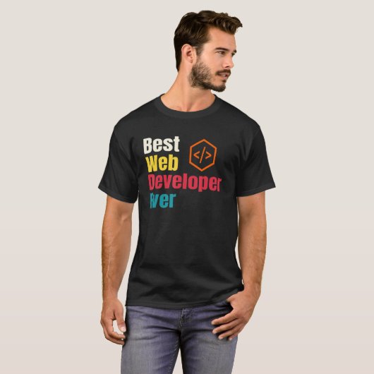 Best Web Developer Website Programmer Coder Comput T-Shirt (Vorne ganz)