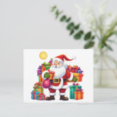 Best Weihnachten Santa Design und neues Jahr glück Postkarte (Stehend Vorderseite)