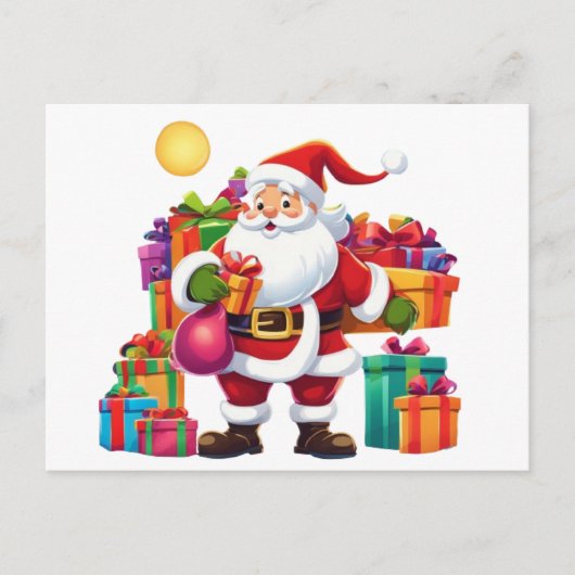 Best Weihnachten Santa Design und neues Jahr glück Postkarte (Vorderseite)