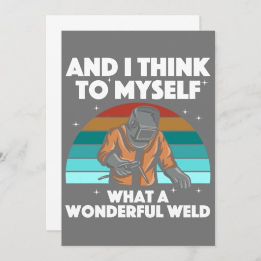 Best Welding Art Men Women Arc Welder Pipeliner II Ankündigung (Vorne/Hinten)