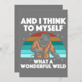 Best Welding Art Men Women Arc Welder Pipeliner II Einladung (Vorne/Hinten)